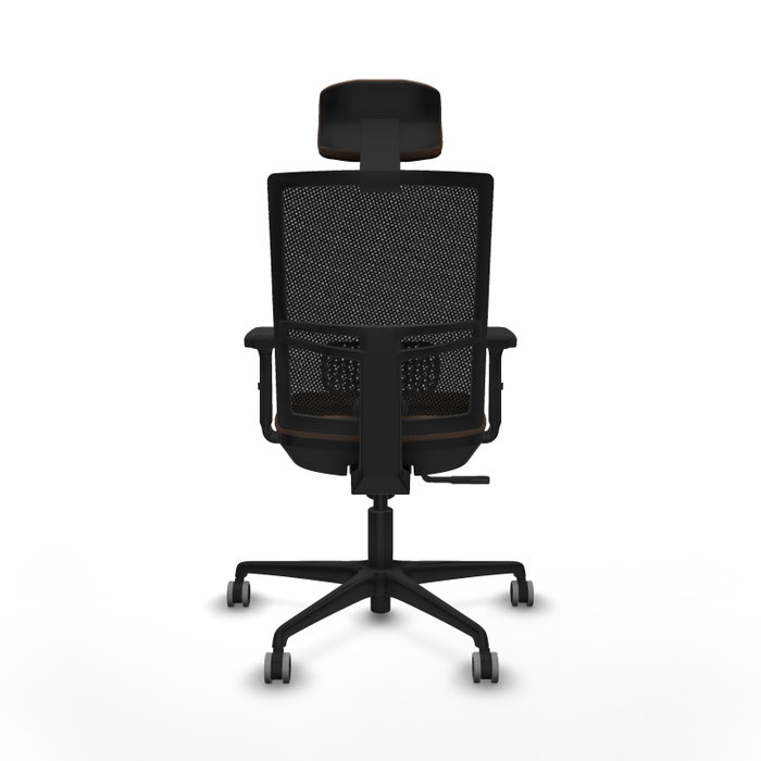 PIQUERAS Y CRESPO Silla de oficina Yunquera con mecanismo Sincro, Marrón y Negro PIQUERAS Y CRESPO Silla de oficina Yunquera con mecanismo Sincro, Marrón y Negro