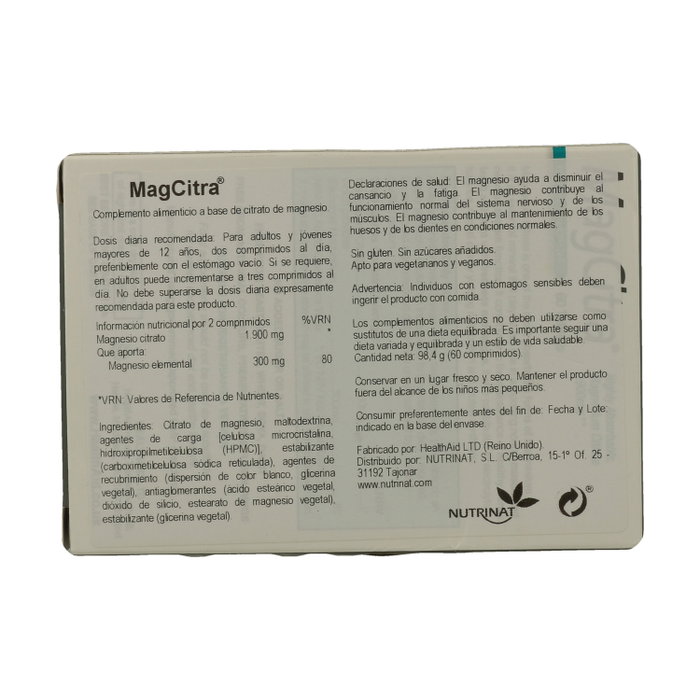Health Aid Magcitra 60 Comprimidos Health Aid Magcitra 60 Comprimidos