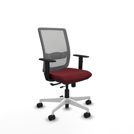 PIQUERAS Y CRESPO Silla de oficina Haches Granate y Gris