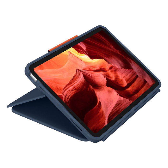 Logitech Rugged Combo 4 Teclado y Funda para iPad 10ª Generación - Color Azul Clásico - Versión Alemana (DE) - Ref. EMEA-914