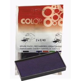 Colop Almohadilla E-40 Azul Blister -2U-