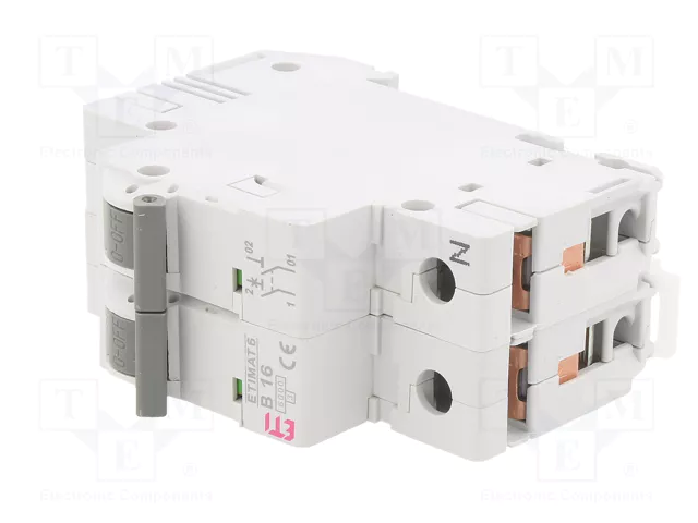 ETI POLAM Interruptor magnetotérmico ETIMAT 6 1P+N 16A B