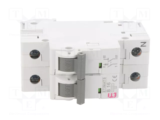ETI POLAM Interruptor magnetotérmico ETIMAT 6 1P+N 16A B