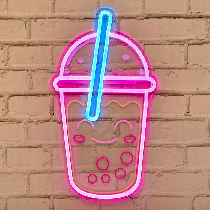 The Concept Factory Letrero Neón LED Usb Kawaii Bubbl Colección Kawaii Plástico