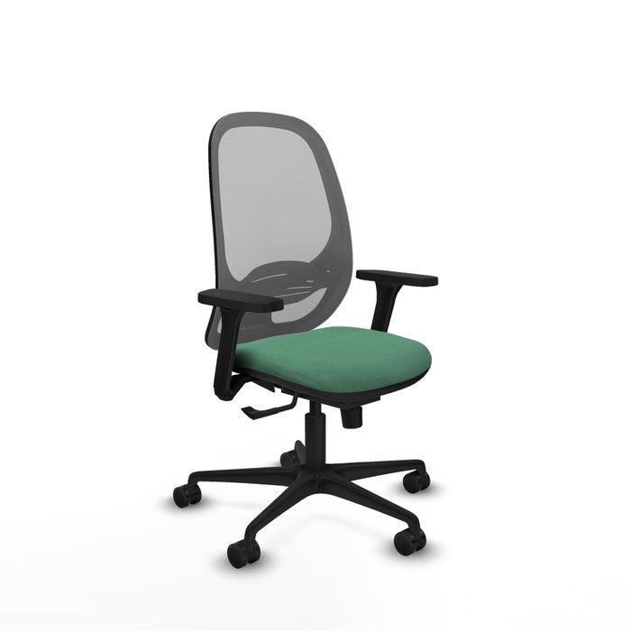 PIQUERAS Y CRESPO Silla de oficina Cilanco con mecanismo Sincro, Verde esmeralda y Gris PIQUERAS Y CRESPO Silla de oficina Cilanco con mecanismo Sincro, Verde esmeralda y Gris