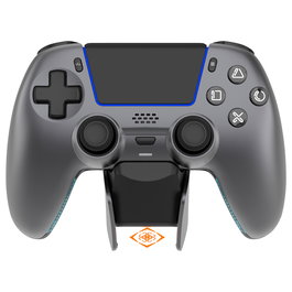 Deltaco Gaming GAM-199-STEELGRAY Mando Inalámbrico para PS5 con Estación de Carga, Bluetooth/USB, Vibración, Steel Gray