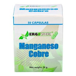 ERGONAT Manganeso Cobre 50 Cápsulas
