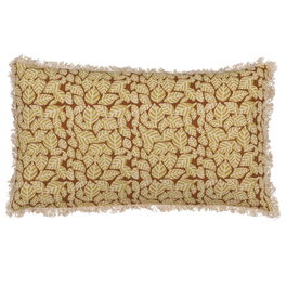 Cojín Beige-Marrón 100% Algodón 50 X 30 cm (Set de 2)