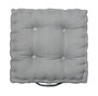 DKD Home Decor Pack de 2 Cojines Gris Claro con Asa 42x42x8 cm