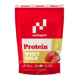 Nutrisport Whey Gold Protein Fresa Bolsa 500Gr Proteína Recuperación Muscular