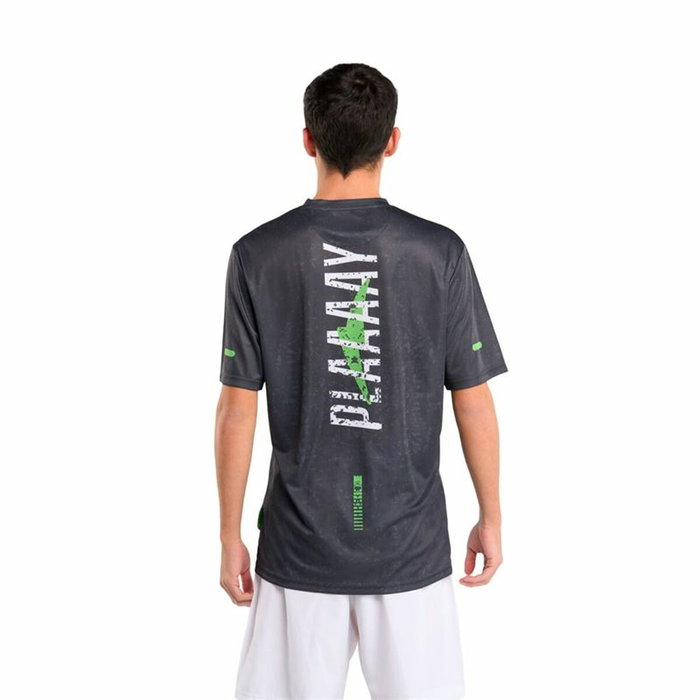 Camiseta Deportiva de Manga Corta Lok Sports Play Negro Pádel