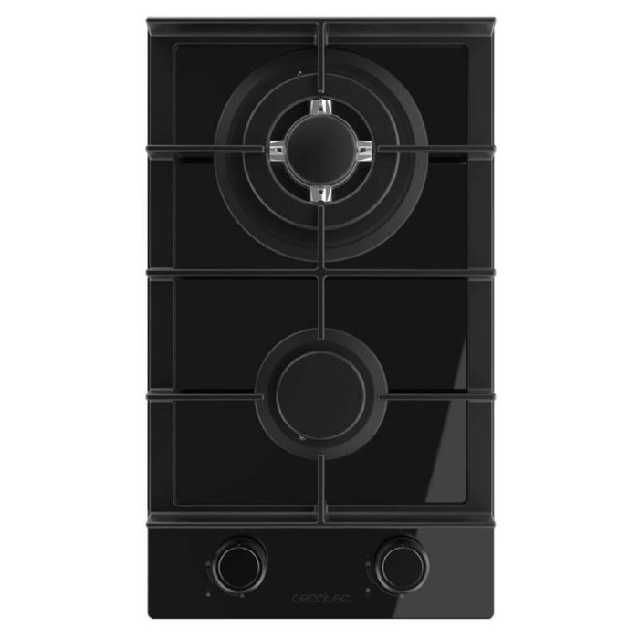 Cecotec Placa de gas Bolero Squad G 2400F 2 fuegos, 5200W, vidrio negro, hierro fundido Cecotec Placa de gas Bolero Squad G 2400F 2 fuegos, 5200W, vidrio negro, hierro fundido