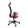 PIQUERAS Y CRESPO Silla de oficina Zulema Rosa con Malla Negra