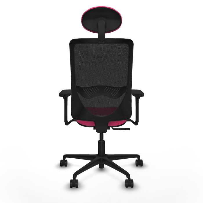 PIQUERAS Y CRESPO Silla de oficina Zulema Rosa con Malla Negra