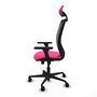 PIQUERAS Y CRESPO Silla de oficina Zulema Rosa con Malla Negra