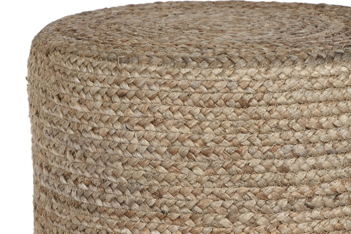 DKD Home Decor Reposapiés de Yute y Eucalipto Marrón Natural