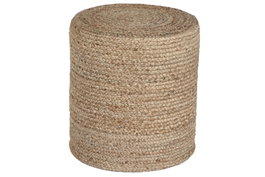 DKD Home Decor Reposapiés de Yute y Eucalipto Marrón Natural