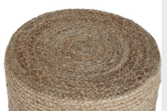 DKD Home Decor Reposapiés de Yute y Eucalipto Marrón Natural