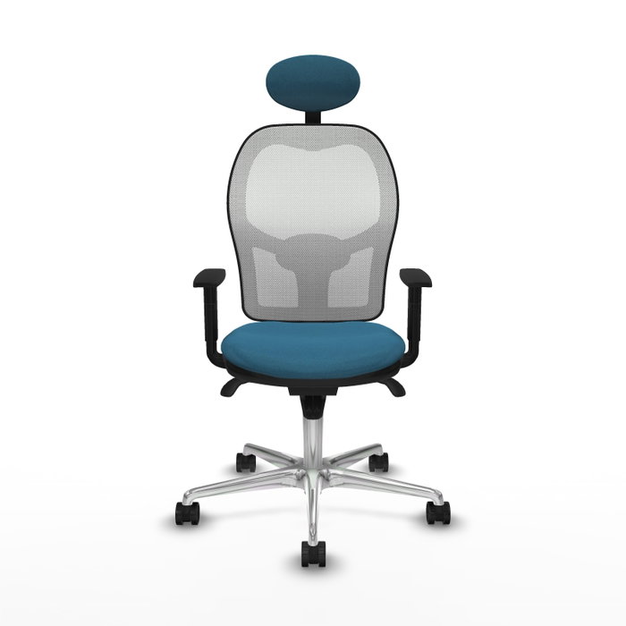 PIQUERAS Y CRESPO Silla de oficina Jorquera Verde Petróleo y Blanco PIQUERAS Y CRESPO Silla de oficina Jorquera Verde Petróleo y Blanco