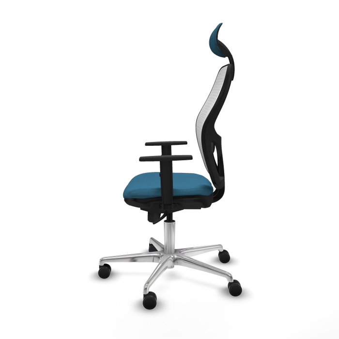 PIQUERAS Y CRESPO Silla de oficina Jorquera Verde Petróleo y Blanco PIQUERAS Y CRESPO Silla de oficina Jorquera Verde Petróleo y Blanco