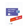 Oxford Recambio Paquete A4 80H + 20H Gratis Pauta 3,5 con Margen