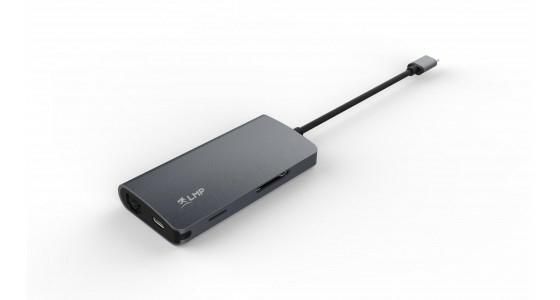 LMP mini Dock USB-C Space Gray con HDMI 4K, 3x USB 3.0, Ethernet Gigabit, Lector SD/microSD, USB-C Power Delivery para MacBook LMP mini Dock USB-C Space Gray con HDMI 4K, 3x USB 3.0, Ethernet Gigabit, Lector SD/microSD, USB-C Power Delivery para MacBook