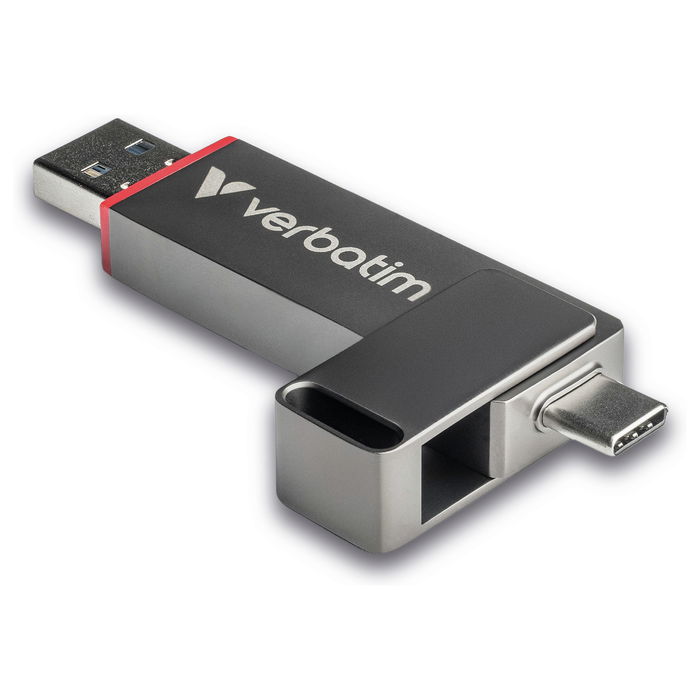 Verbatim 32042 STICK 512GB Dual QuickStick USB-A/C 3.2 Gen1 550 MB/s Gris Verbatim 32042 STICK 512GB Dual QuickStick USB-A/C 3.2 Gen1 550 MB/s Gris