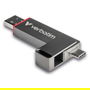 Verbatim 32042 STICK 512GB Dual QuickStick USB-A/C 3.2 Gen1 550 MB/s Gris