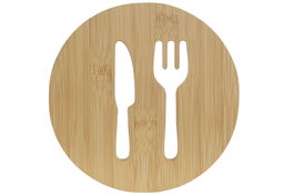 DKD Home Decor Salvamanteles Bambú Natural 17.5 x 1 x 17.5 cm