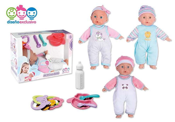 Muñeco bebe 32 cm con 12 sonidos y accesorios - modelos surtidos Muñeco bebe 32 cm con 12 sonidos y accesorios - modelos surtidos