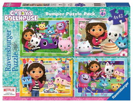 Ravensburger Puzzle La Casa de Muñecas de Gabby (Gabby's Dollhouse) 4x42 Piezas