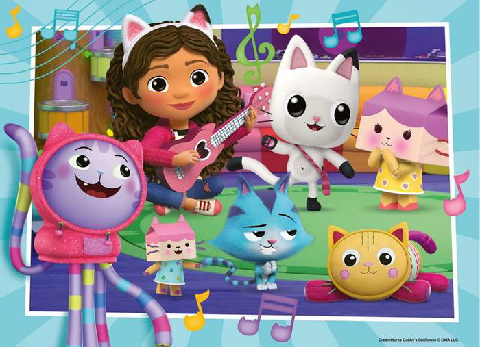 Ravensburger Puzzle La Casa de Muñecas de Gabby (Gabby's Dollhouse) 4x42 Piezas