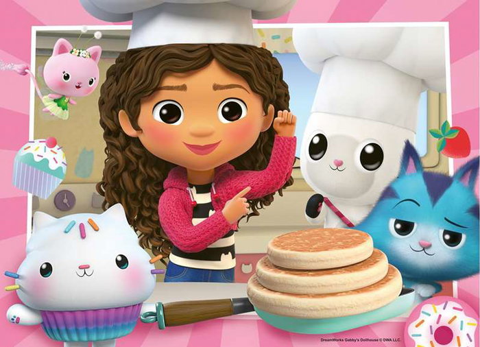 Ravensburger Puzzle La Casa de Muñecas de Gabby (Gabby's Dollhouse) 4x42 Piezas