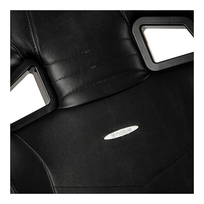Noblechairs EPIC Echtleder Gaming Stuhl - schwarz