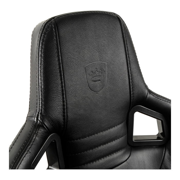 Noblechairs EPIC Echtleder Gaming Stuhl - schwarz