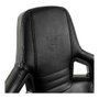 Noblechairs EPIC Echtleder Gaming Stuhl - schwarz