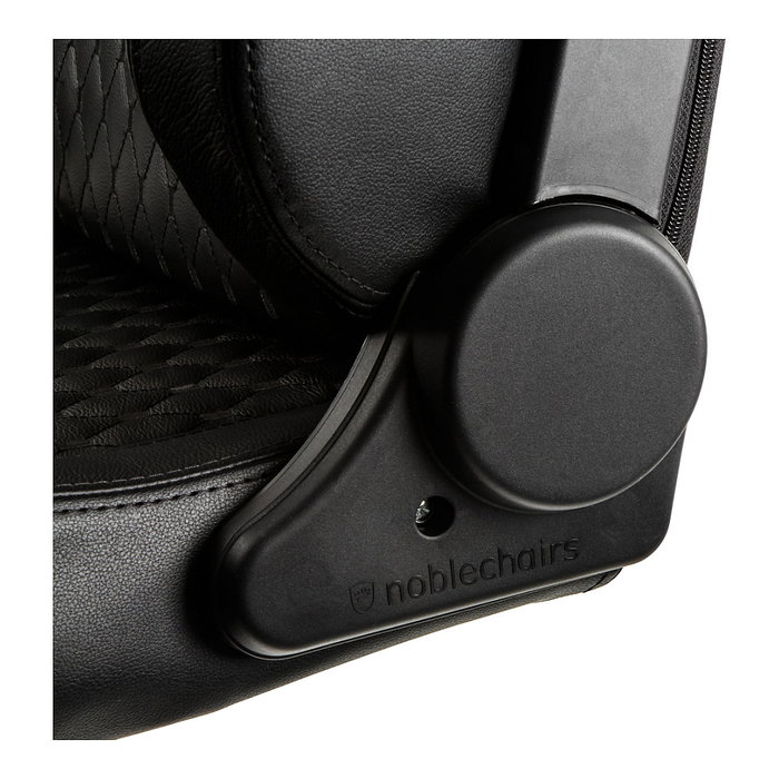 Noblechairs EPIC Echtleder Gaming Stuhl - schwarz