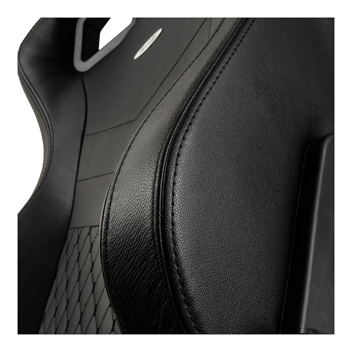 Noblechairs EPIC Echtleder Gaming Stuhl - schwarz