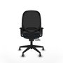 PIQUERAS Y CRESPO Silla de oficina Cilanco con mecanismo Sincro/Traslack, Azul claro y Negro