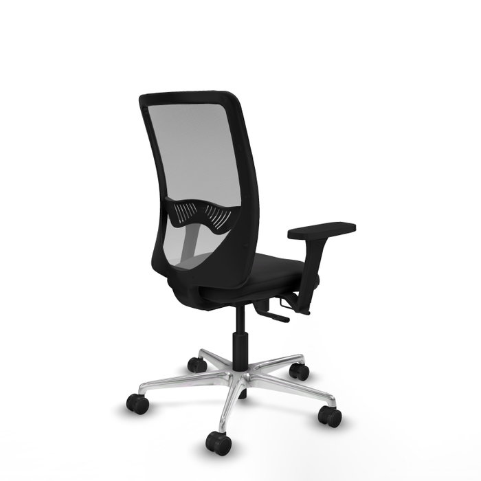 PIQUERAS Y CRESPO Silla de oficina Zulema con mecanismo Sincro/Traslack, Negro y Gris