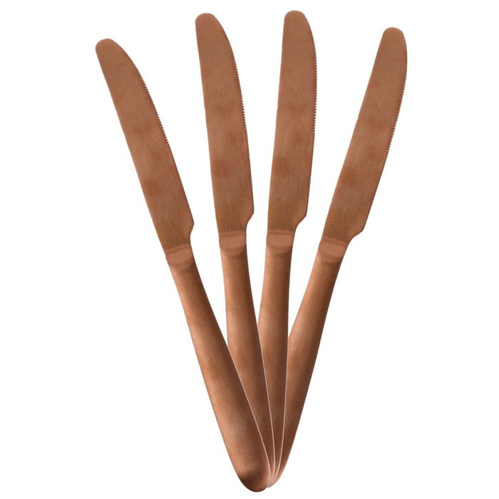 Home Deco Factory Cubertería 16 Piezas Colección Mirage Acero Inoxidable Color Cobre