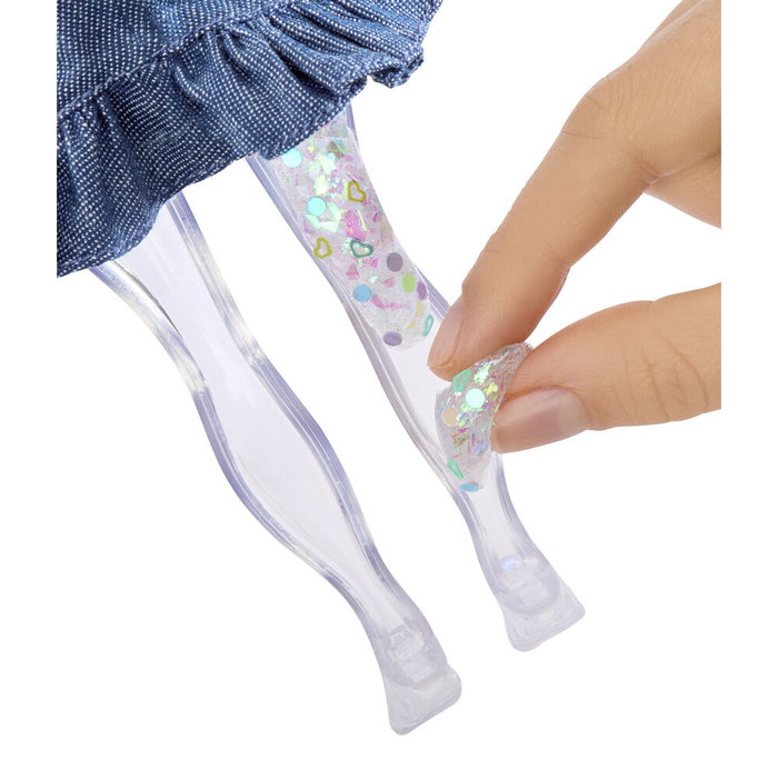 Rainbow High Muñeca Skyler con Slime y Brillos Azul