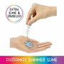 Rainbow High Muñeca Skyler con Slime y Brillos Azul