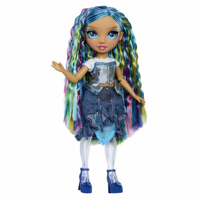 Rainbow High Muñeca Skyler con Slime y Brillos Azul