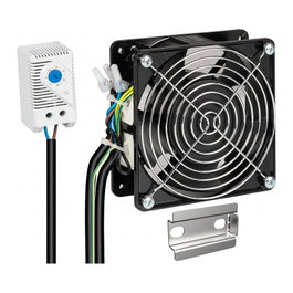 EFB Elektronik Kit de ventiladores de empotrar para armarios de pared completo con termostato y cables