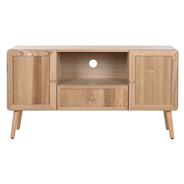 DKD Home Decor Mueble TV HAIARTS MD Pino y MDF Natural 120x40x63 cm