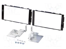 PER.PIC. Bastidor de montaje de radio para Nissan Micra 2014+ 2 DIN Negro