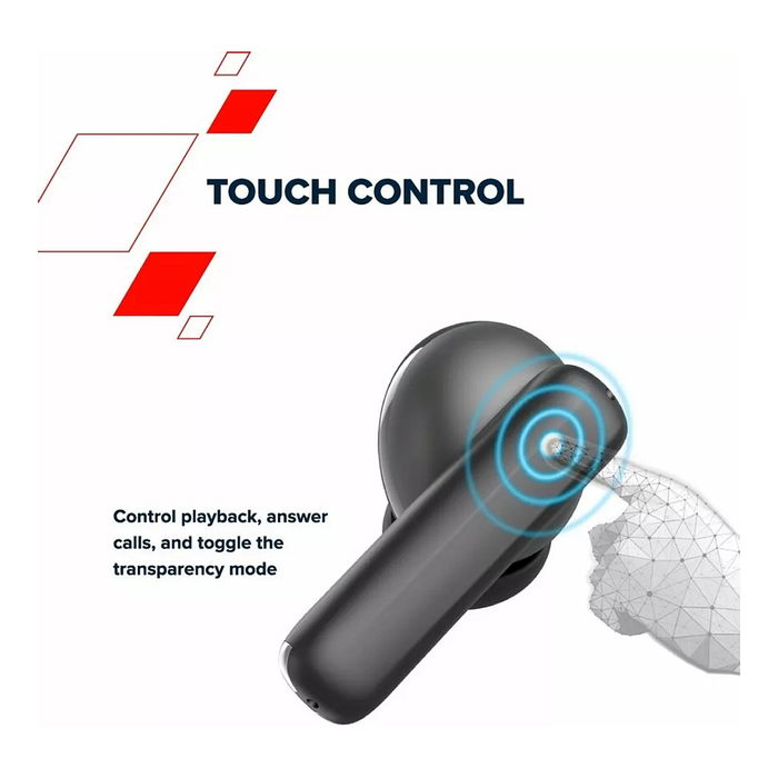 Canyon CNS-TWS10B Auriculares Inalámbricos True Wireless Negro Música Deporte Llamadas Uso Diario