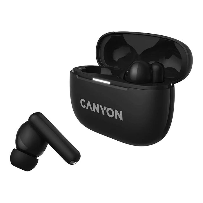 Canyon CNS-TWS10B Auriculares Inalámbricos True Wireless Negro Música Deporte Llamadas Uso Diario
