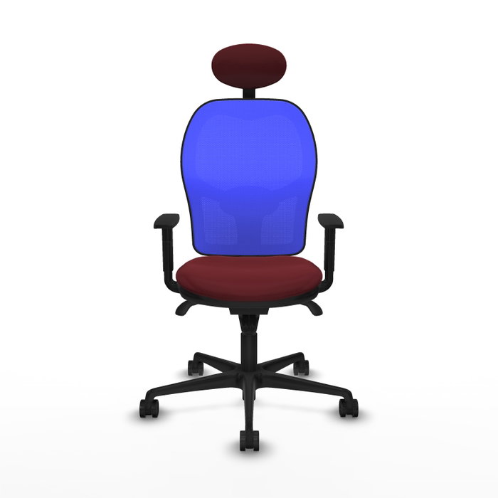 PIQUERAS Y CRESPO Silla de oficina Jorquera Granate y Azul